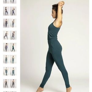 Ripple Yogawear Long Organic Cotton Jumpsuit